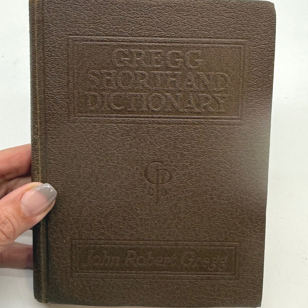 Vintage 1948 Gregg Shorthand Dictionary Hardcover Stenography ephemera